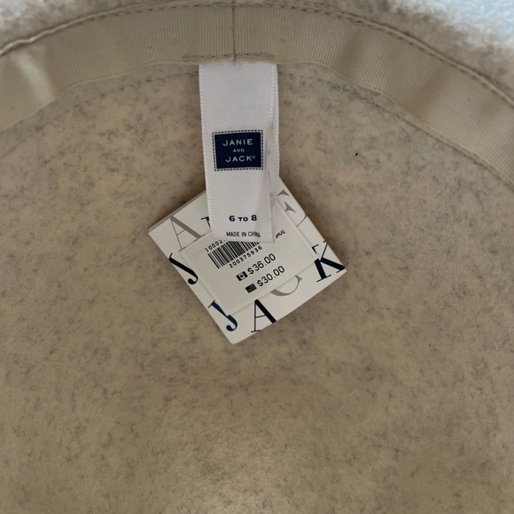 NWT- ivory wool fedora from Janie & Jack (6-8) - Picture 4 of 5